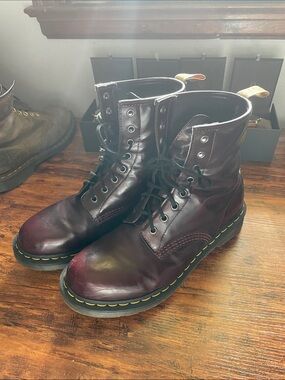 Dr. Martens 8-Eye Lace-Up Boots - Oxblood